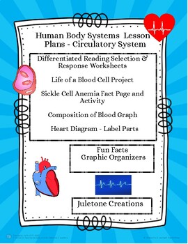 Human Body Circulatory System by Juletone Creations | TpT