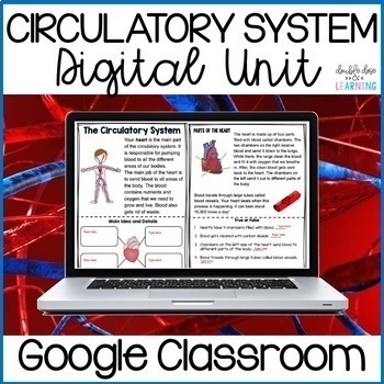 Preview of Human Body: Circulatory System Digital Distance Learning GOOGLE Unit