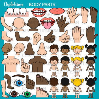 human body clipart for kids