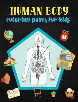 Preview of Human Body Coloring Pages for Kids