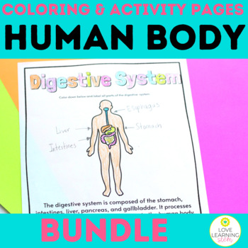 Human Body Coloring Pages Early Finisher Science Work By Love Learning Stem