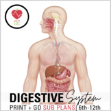 Human Body: Digestive System Health Science Sub Plans Acti