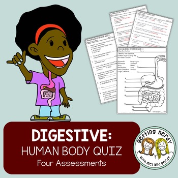 Preview of Human Body - Digestive System Quiz Pack