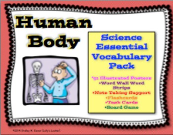 Preview of Human Body Essential Vocabulary Pack