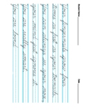 Human Body Factoids Cursive Practice