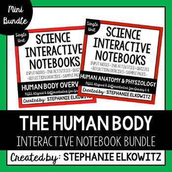 Preview of Human Body Interactive Notebook Mini Bundle | Editable Notes