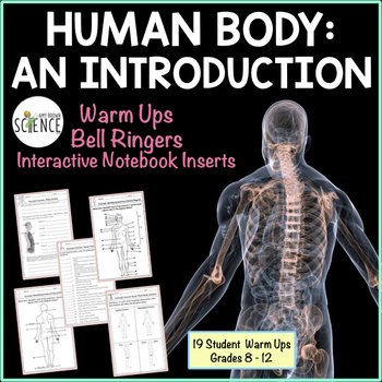 Preview of Human Body Introduction Bell Ringers Human Body Warm Ups