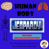 Human Body Jeopardy Game