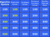 Human Body Jeopardy Game