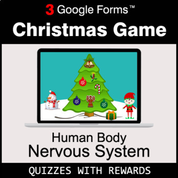 Preview of Human Body: Nervous System | Christmas Decoration Game | Google Forms