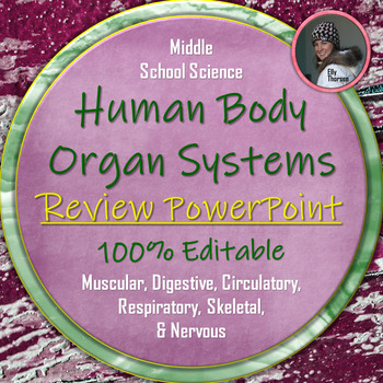 Preview of Human Body Systems Review Editable PowerPoint