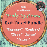 Human Body Systems Exit Ticket Package Bundle