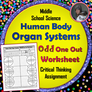 Preview of Human Body Systems Odd One Out Worksheet