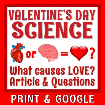 Preview of Human Body Organ Systems Valentines Day Science Article Reading Worksheet