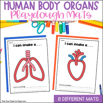Preview of Human Body Organs Playdough Mats