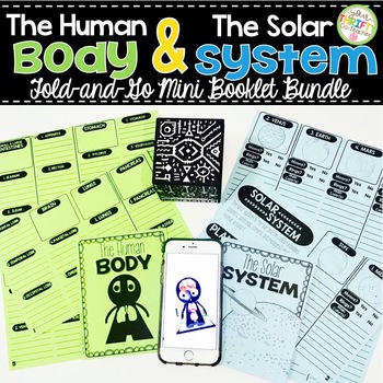 Human Body Organs & Solar System No Prep Interactive Mini ...