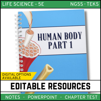 Preview of Human Body - Part 1 Notes, PowerPoint & Test