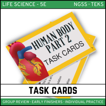 Preview of Human Body Part 2 Task Cards