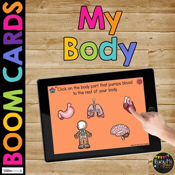 Preview of Human Body Parts and Systems BOOM CARDS™ Digital Learning Game Distance Learning