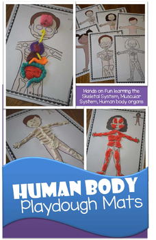 Preview of Human Body Playdough Mats