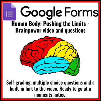 Preview of Human Body Pushing the Limits - Brainpower Google Form (Great sub plans!)