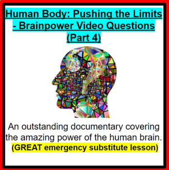 Preview of Human Body: Pushing the Limits - Brainpower- GREAT SUB PLANS!