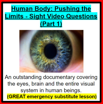 Preview of Human Body: Pushing the Limits - Sight - GREAT SUB PLANS!