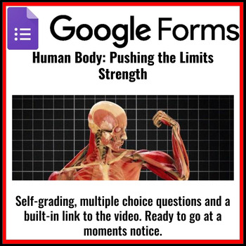 Preview of Human Body Pushing the Limits - Strength Google Form (Great sub plans!)