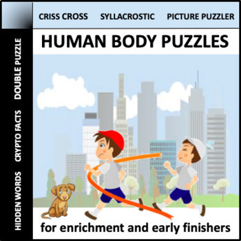Preview of Human Body Puzzles - science activities for early finishers