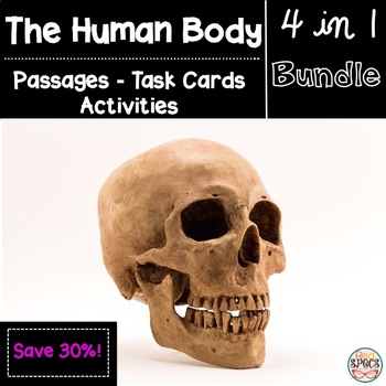 Preview of Human Body Reading Bundle: Task Cards and Passages