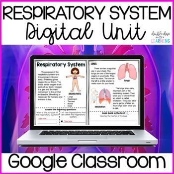 Preview of Human Body: Respiratory System Digital Distance Learning GOOGLE Unit