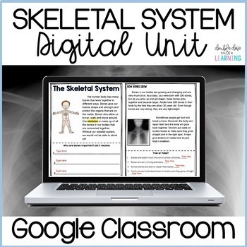 Preview of Human Body: Skeletal System Digital Distance Learning GOOGLE Unit