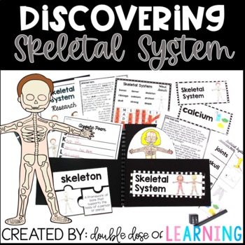 Preview of Human Body: Skeletal System Research Unit with PowerPoint
