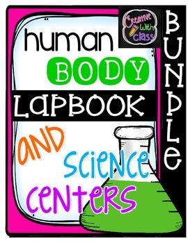 Preview of Human Body Systems Lapbook and Science Centers BUNDLE
