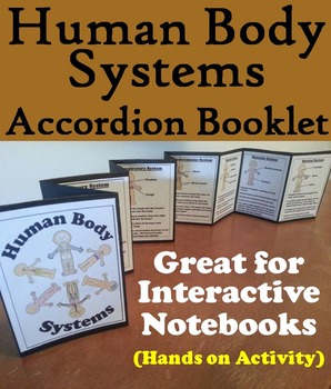 Preview of Human Body Systems Activity Interactive Notebook Foldable