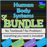 Human Body Systems 5E Lessons Bundle- No Textbook, No Problem!