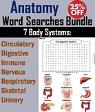 Human Body Systems Word Search Bundle: Anatomy & Physiolog