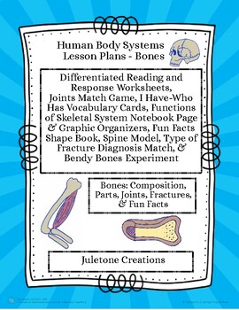 Preview of Distance Learning Human Body Systems Bones