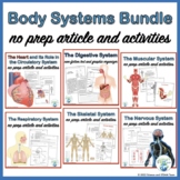 Human Body Systems Bundle Nonfiction Articles and Activities