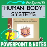 Human Body Systems Bundle PowerPoints and notes for Specia