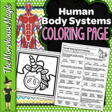 Human Body Systems Color By Number | Science Color By Number