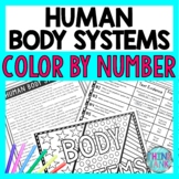 Human Body Systems Color by Number, Reading Passage and Te