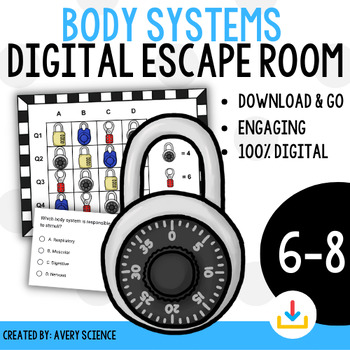 Preview of Human Body Systems Digital Escape Room