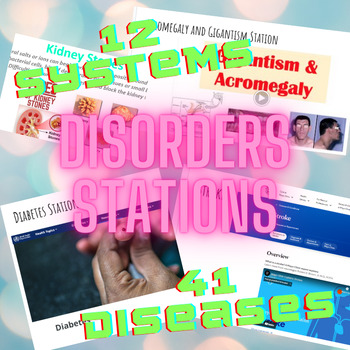 Preview of Human Body Systems Disorders and Disease Stations