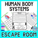 Human Body Systems ESCAPE ROOM Activity - Biology
