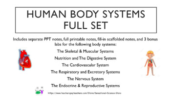 Preview of Human Body Systems FULL UNIT