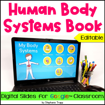 Preview of Human Body Systems Book for Google Classroom Distance Learning