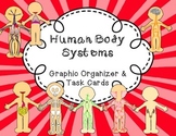 Human Body Systems: Graphic Organizer and Task Cards