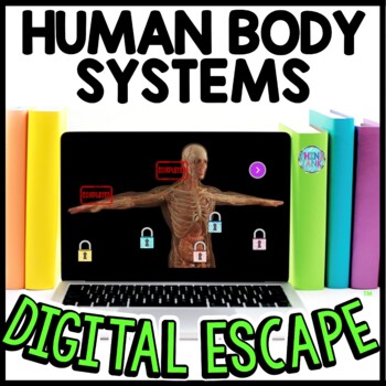 Preview of Human Body Systems Interactive DIGITAL Escape Room Reading and Puzzles