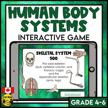 Preview of Human Body Systems | Interactive Review Game | Google Slides